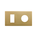 Minimal aesthetic frame for 2 elements for 1 CLEAN Schuko socket outlet gold Simon 270