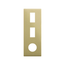 Minimal aesthetic vertical frame for 2 elements and 1 CLEAN Schuko socket outlet bronze Simon 270