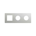 Frame composed of 1 element and 2 minimal aesthetics for CLEAN Schuko socket outlet aluminium Simon 270