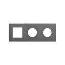 Frame composed of 1 element and 2 minimal aesthetics for CLEAN Schuko socket outlet titanium Simon 270
