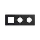 Frame composed of 1 element and 2 minimal aesthetics for CLEAN Schuko socket outlet matt black Simon 270