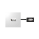 Модуль USB проходной белого цвета Simon 400