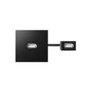 Модуль USB проходной черного цвета Simon 400