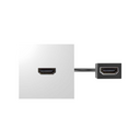 Модуль HDMI проходной белого цвета Simon 400