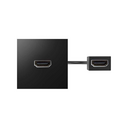 Модуль HDMI проходной черного цвета Simon 400