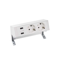Kit complet avec chargeur 2xUSB et 2 schukos blanc S400 Top