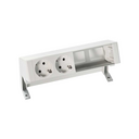 Kit personnalisable avec 2 bases de prise schuko et 2 éléments vides blancs S400 Top