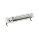 Customisable set with 1 schuko socket outlet and 5 empty elements white S400 Top