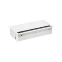 Complete kit with cover, brush, 2 schuko socket outlets, 2 UPS socket outlets and plate for 4 RJ45 connectors white S400 Indesk