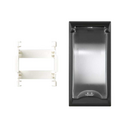Trim plate for MCB or RCCB for 2 elements graphite Simon 500 Cima