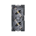 German double socket outlet 16A 250V~ with 1Click® terminal connection system Simon 500 Cima