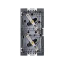German double socket outlet 16A 250V~ with screw terminal connection Simon 500 Cima