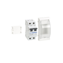 Two-pole MCB 10A 2 elements with trim plate for installation in floor boxes white Simon 500 Cima