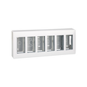 Surface-mount wall box for 6 double elements white Simon 500 Cima