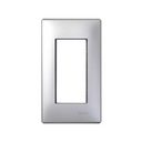 Flush-mount wall frame and frame holder for 1 double element aluminium Simon 500 Cima