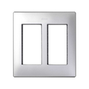 Flush-mount wall frame and frame holders for 2 double elements aluminium Simon 500 Cima