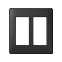 Flush-mount wall frame and frame holders for 2 double elements graphite Simon 500 Cima