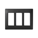 Flush-mount wall frame and frame holders for 3 double elements graphite Simon 500 Cima