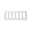 Flush-mount wall frame and frame holders for 6 double elements white Simon 500 Cima