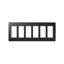 Flush-mount wall frame and frame holders for 6 double elements graphite Simon 500 Cima