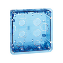 Flush-mount wall box for 2 double elements supplied in multiple Simon 500 Cima packaging
