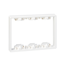 Depth expander 3 double elements for surface mount or flush-mount wall box white Simon 500 Cima