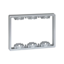 Depth expander 3 double elements for surface or flush-mount wall box aluminium Simon 500 Cima