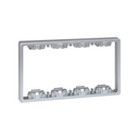 Depth expander 4 double elements for surface or flush-mount wall box aluminium Simon 500 Cima