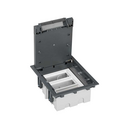 Adjustable floor box for 6 elements in concrete floor installation grey Simon 500 Cima
