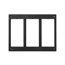 Framework for 6 elements in adjustable floor box graphite Simon 500 Cima