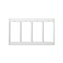 Framework for 6 elements in adjustable floor box white Simon 500 Cima