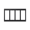 Framework for 8 elements in adjustable floor box graphite Simon 500 Cima