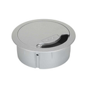 Wire outlet for installation in raised floor or furniture aluminium Simon 500 Cima