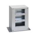 Metal mini tower with 3 heights and 2 sides for 6 elements per side stainless steel Simon 500 Cima