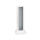 Aluminium mini column with 1 side for 6 elements white Simon 500 Cima