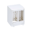 Plastic mini tower with 2 sides for 4 elements per side white Simon 500 Cima