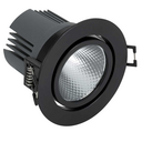 Downlight 703.23 Round Orientable NW Wide Flood Black