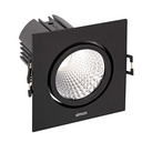 Downlight 703.24 Square Orientable WW Wide Flood Black