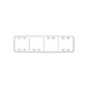 Thermostable frame for 4 elements white Simon 31