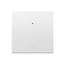 Individual rocker with viewer and engraved light indicator pulsating white matte Simon 360