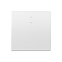 Touche individuelle pour interrupteur bipolaire avec hublot abattable blanc mate Simon 360