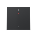 Tecla individual para interruptor bipolar con visor basculante negro mate Simon 360