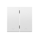 Double rocker for tilting shutters mechanism white matte Simon 360
