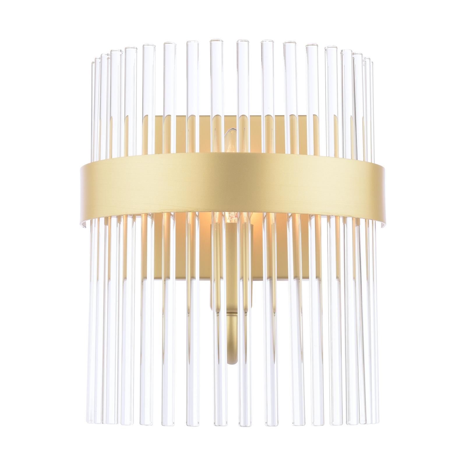 Laura Ashley Alexa Wall Light In Matt Antique Brass Finish With Glass Rods LA3756656-Q