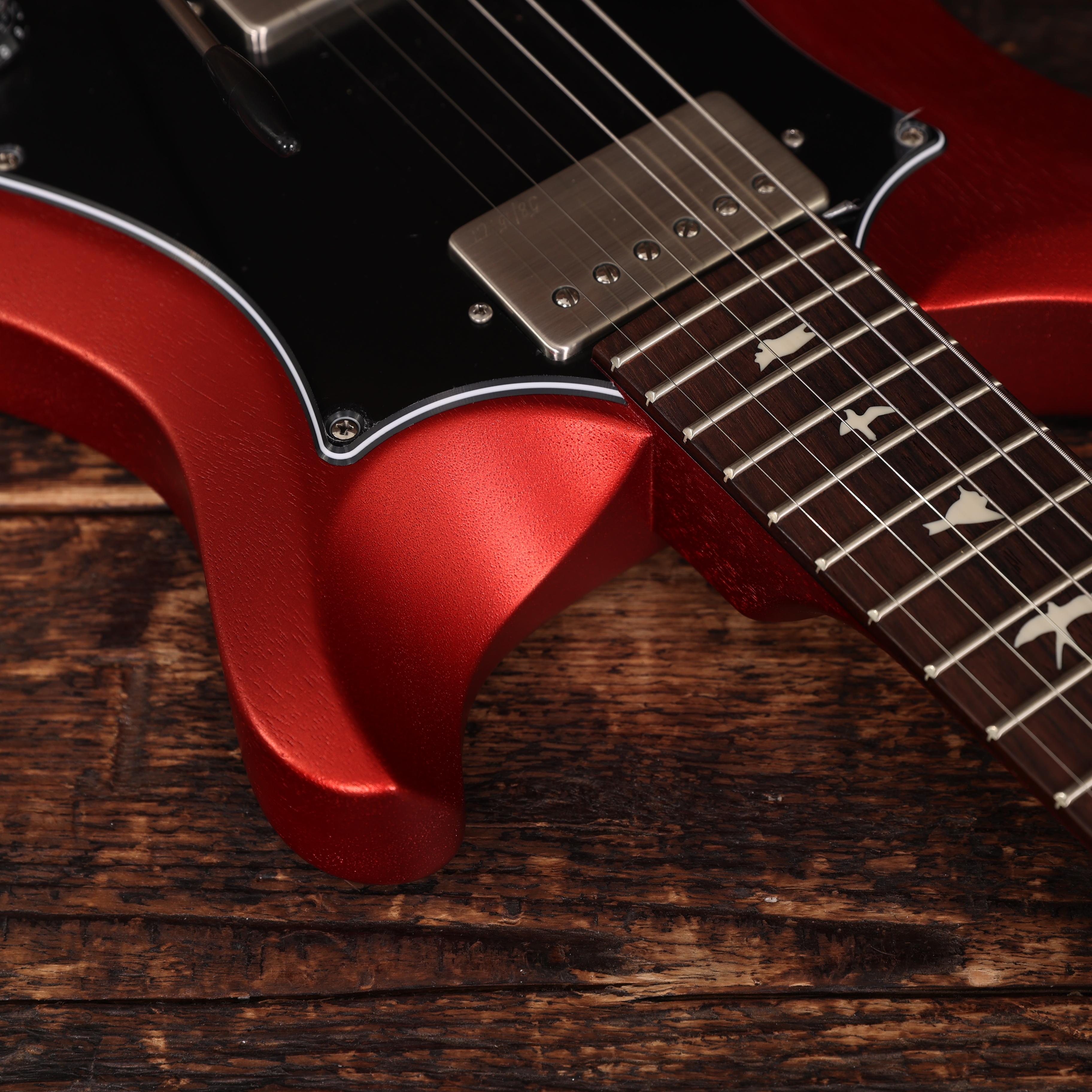 Tra Colla Per Chitarra PRS Signature Logo | Cintura In Poliestere Rosso Larga 2 Pollici | Accessorio Ufficiale Per Musicisti