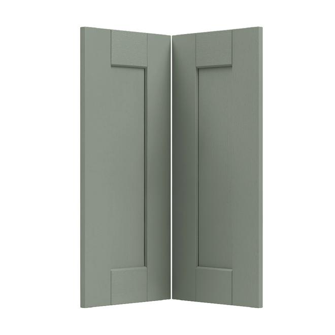 Belsay Woodgrain Reed Green 715x277mm, for use on Wall Corner, Pair ...
