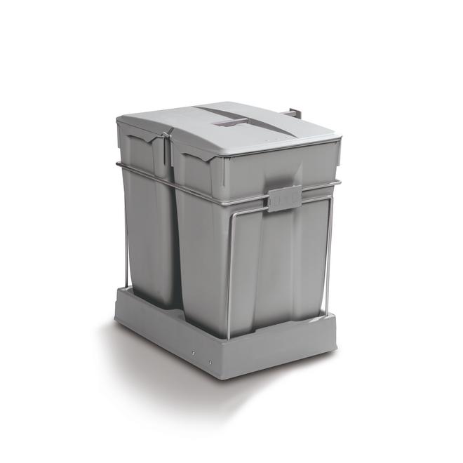 Pull-Out Waste Bin, 2 x 35 Litre
