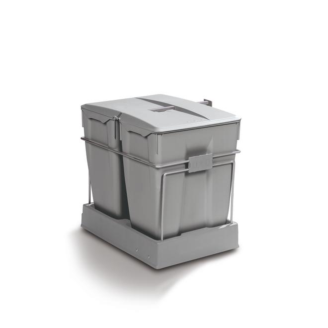 Pull-Out Waste Bin, 2 x 30 Litre