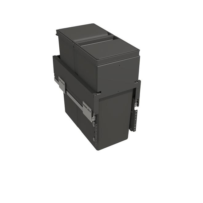 Pull-Out Waste Bin With Plastic Lid, 1 x 40 Litre Bin