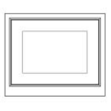 1909 Ovolo Beaded Appliance door set, 650x600mm